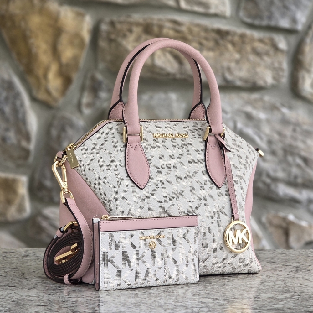 Michael Kors Coraline Logo Medium Satchel SET